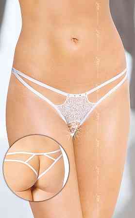 Жіночі стрінги - G-String 2454 - white, S-L Sex Aura Київ