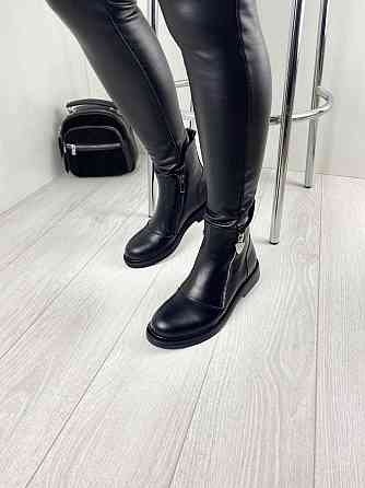 Черевики жіночі D and V чорні натуральна шкіра зимові 40р. (2534) Коломыя