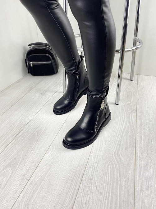 Черевики жіночі D and V чорні натуральна шкіра зимові 40р. (2534) Коломия - фото 2