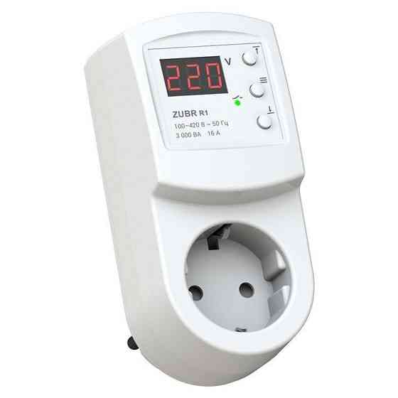 Реле напряжения 16А в розетку ZUBR Харьков