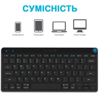 Клавиатура Jlab GO Bluetooth/Wireless Black (IEUKGOKEYBRBLK4) Винница - изображение 11