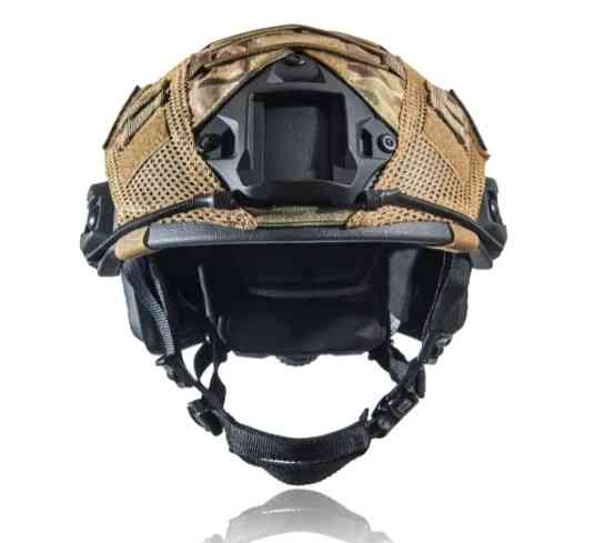Тактическая каска шлем FAST NIJ IIIA (Черная) + кавер (Мультикам) размер M Винница