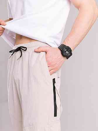 Бежеві чоловічі джогери. Джогери плащівка спорт чоловічі Pobedov Yoxo. Штани джогери з кишенями Київ