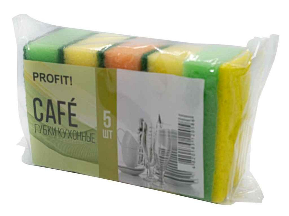 Губки кухонні 5шт Cafe ТМ Profit! Київ - фото 1