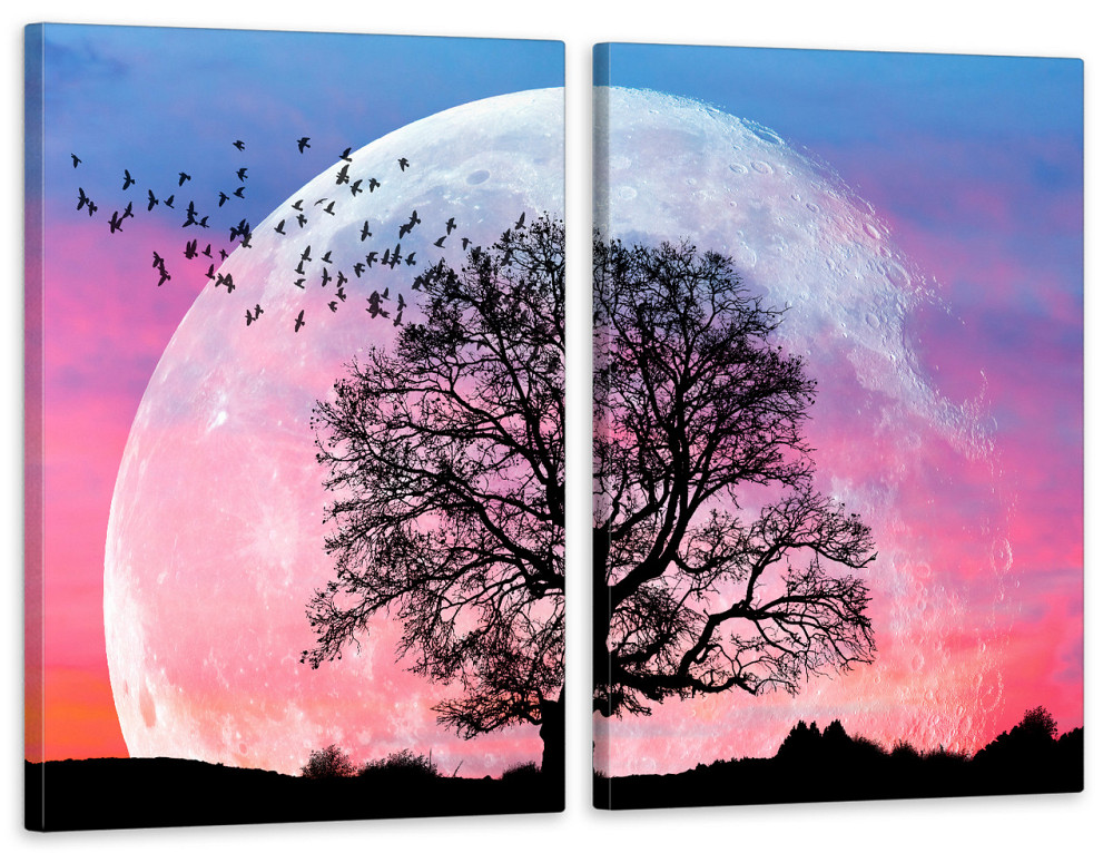 Модульная картина в гостиную / спальню Місяць  TLV-2_149 70x102 см Киев - изображение 1