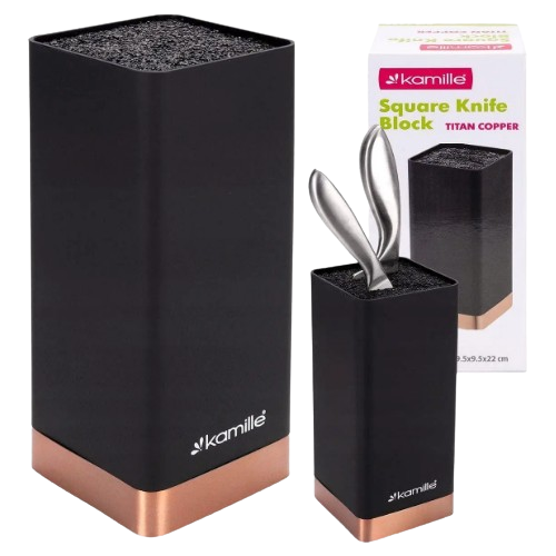 Підставка для ножів 18см чорний мармур/сірий мармур/білий мармур 7628 KAMILLE Житомир - фото 4