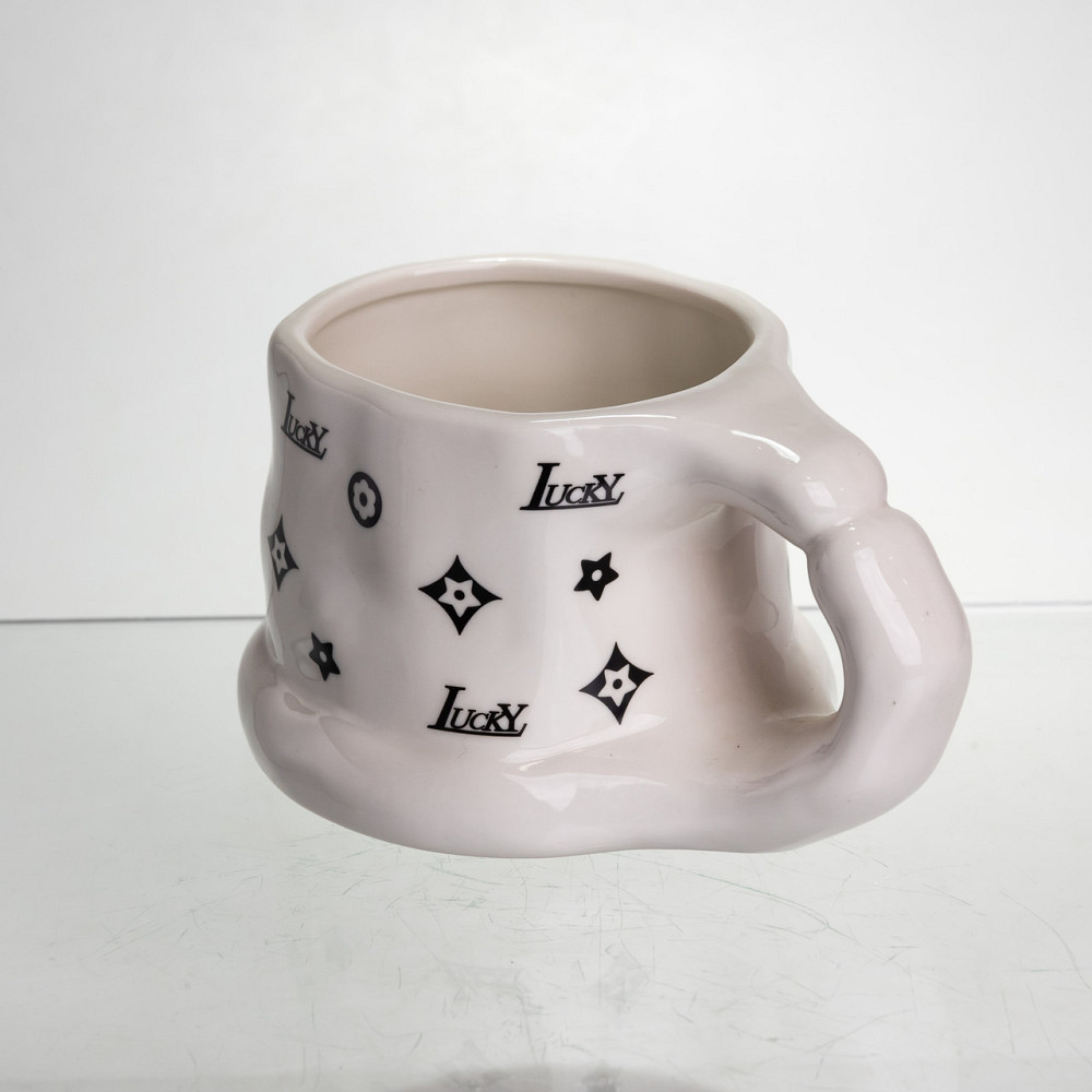 Yiwu Чашка порцелянова 500 (мл) оригінальна кружка на подарунок чашка для чаю та кави Чорний FM Коломия - фото 4