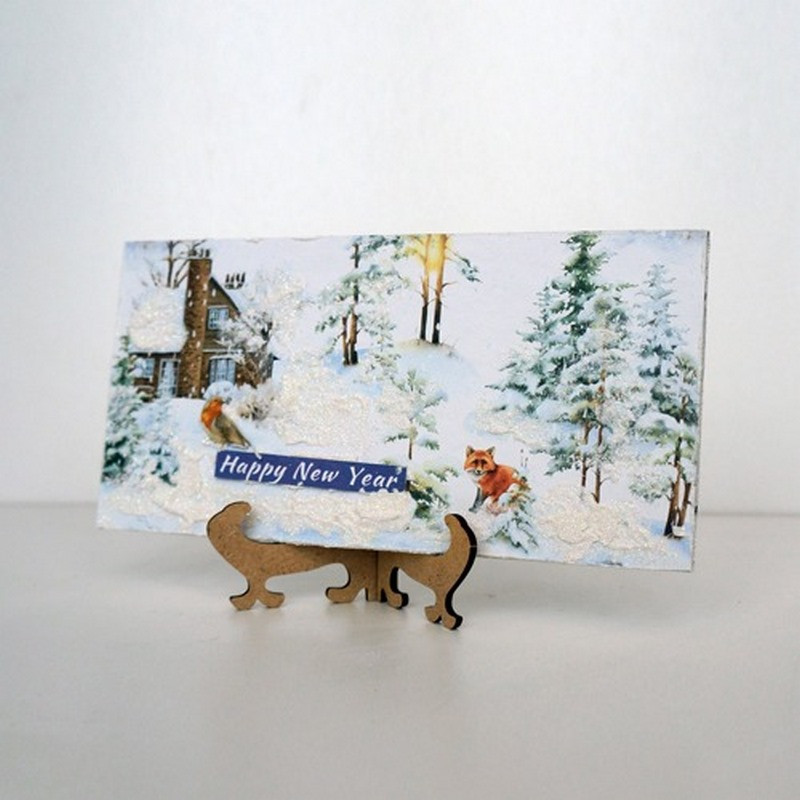 Набор для создания 2 шт поздравительных открыток на подставках 