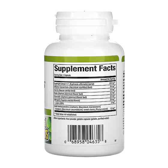 Для здоров'я очей Natural Factors Eye Factors 90 капс Київ