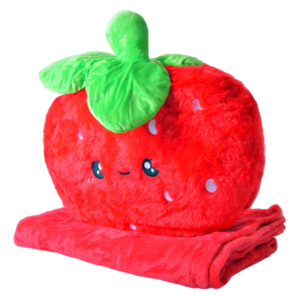 М'яка іграшка+плед MP08 Полуниця 40 см, плед 80*120 см Вінниця - фото 1