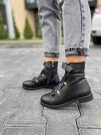 Olli Ботинки OLLI черные натуральная кожа весна-осень размер 36-38 (K-23-1055) Коломия