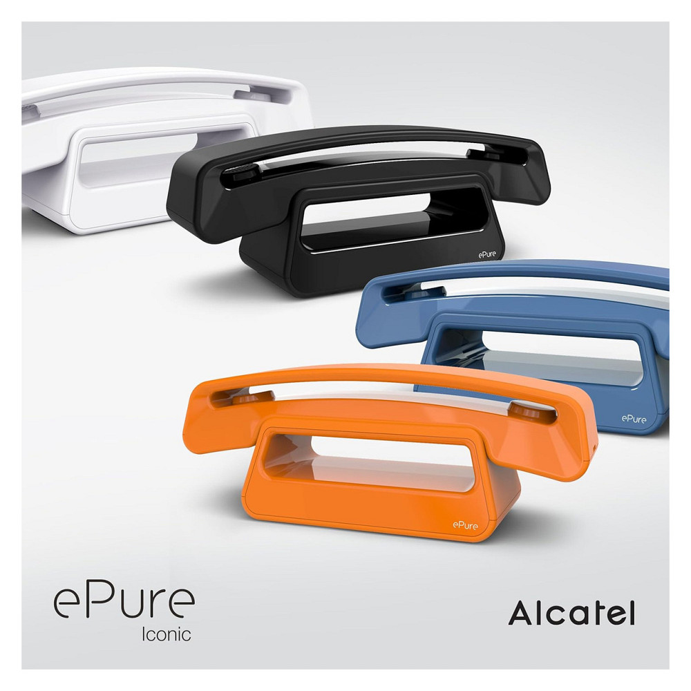 Телефон беспроводной Alcatel ePure Iconic DECT оранжевый дисплей 3 строки блокировка вызовов книга 100 Киев - изображение 8