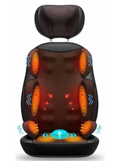 Массажная накидка Shuo для спины и шеи (роликовый массаж, вибрация, подогрев) Винница - изображение 5