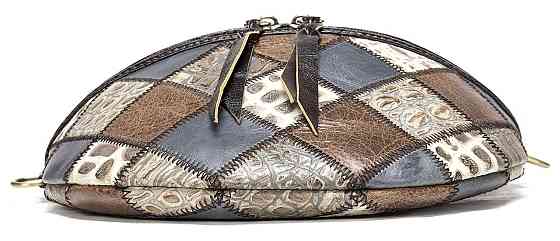 Жіноча поясна шкіряна сумка 20342 Vintage Різнокольорова Київ