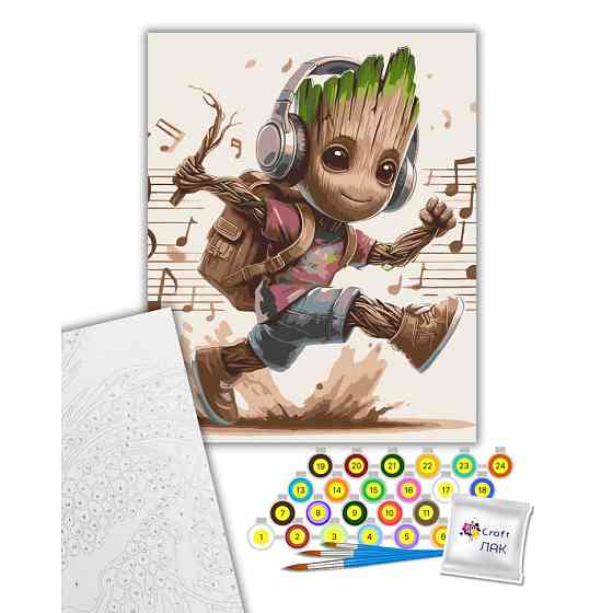Картина за номерами "Музичний Грут" 16521-AC 40х50 см Вінниця
