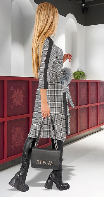 Стильное платье в клетку (46) Киев - изображение 3