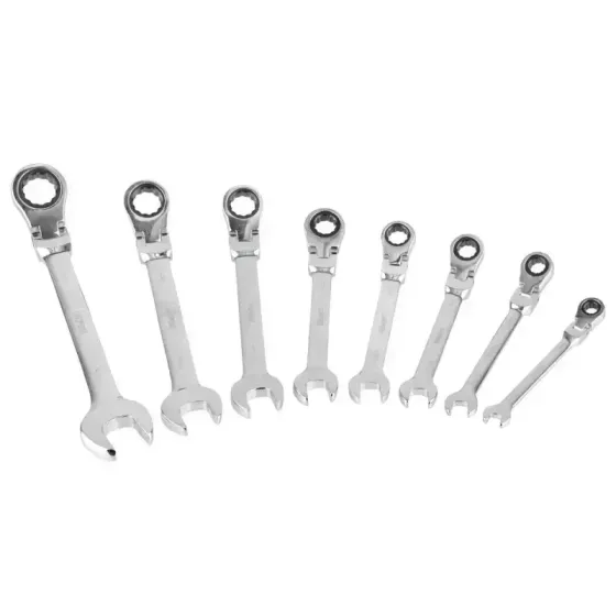 Набір ключів Euro Craft — ріжково-гайкові, 8 предметів, універсальні Львів