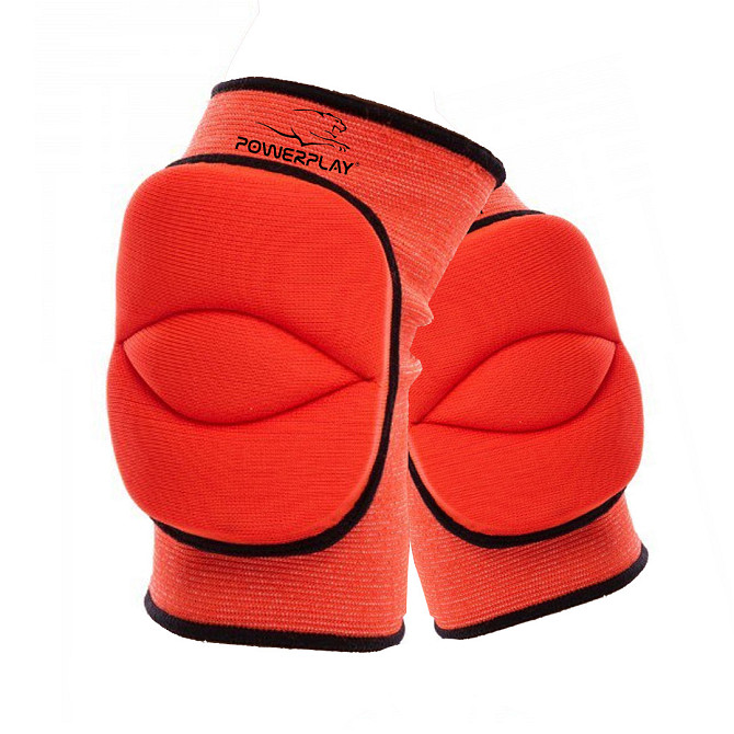 Наколінники PowerPlay PP-8000 Elastic Knee Support (пара) червоні M Каменское - изображение 8