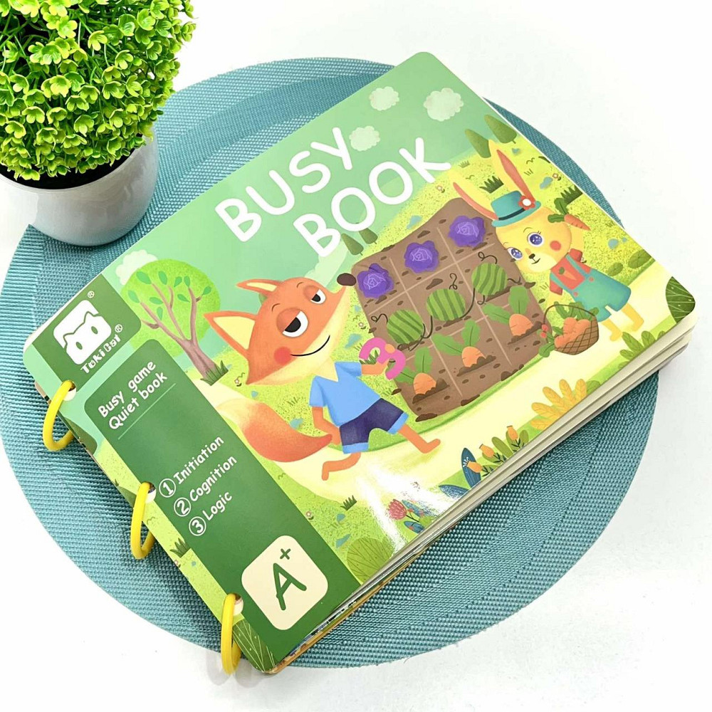 Логічна бізі-книга на липучках для малюків 30 сторінок із завданнями (C 65416) Чернигов - изображение 1