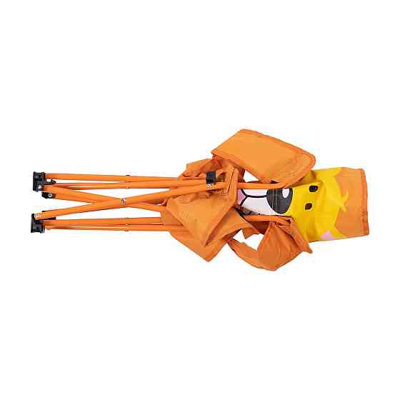 Детское туристическое кресло с подстаканником, оранжевое Киев