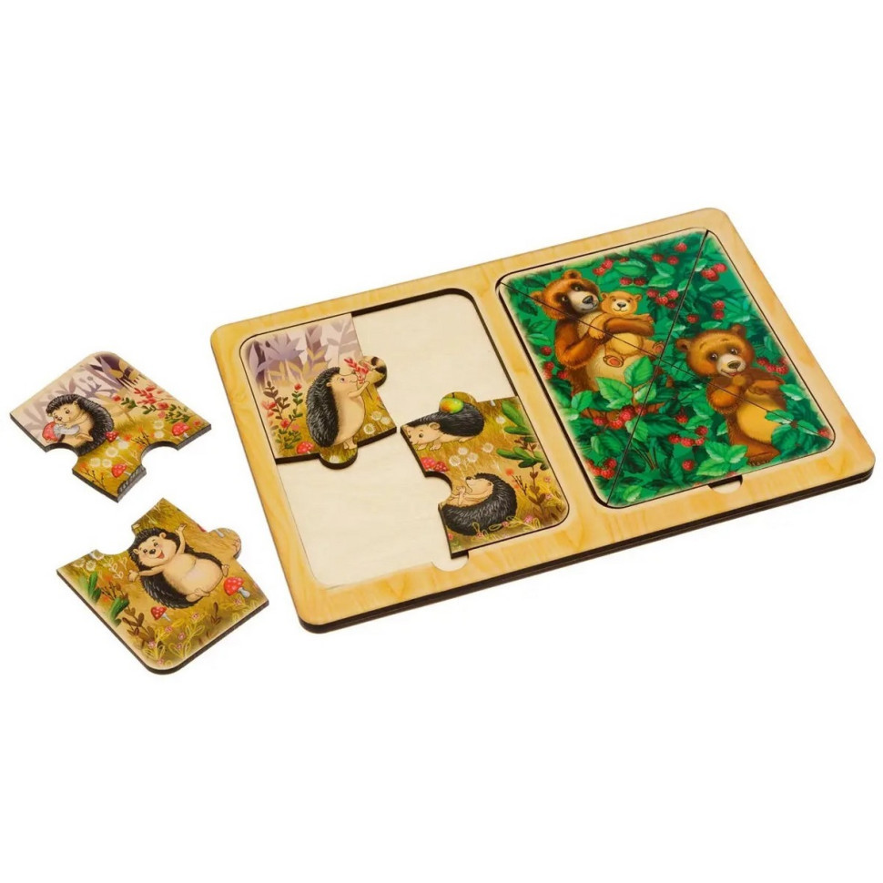 Деревянный пазл-вкладыш 