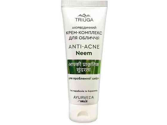 Крем комплекс для обличчя Anti-Acne Neem для проблемної шкіри 75мл ТМ Triuga Київ