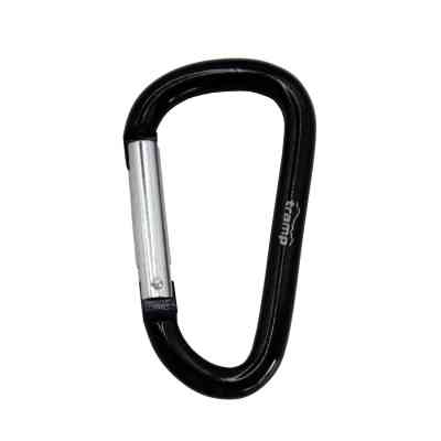 Карабін туристичний Tramp Набір 10 шт без муфти 7 cм Black (UTRA-301-black) Вінниця