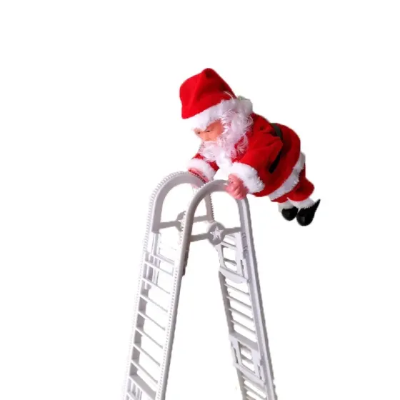 Игрушка Санта-Клаус, на лестнице /новогодняя игрушка Коломия