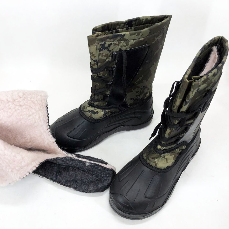 Мужская облегченная обувь 46р 30, 5см, Удобная мужская обувь легкая, Меховые бурки TK-67 Львов - изображение 5