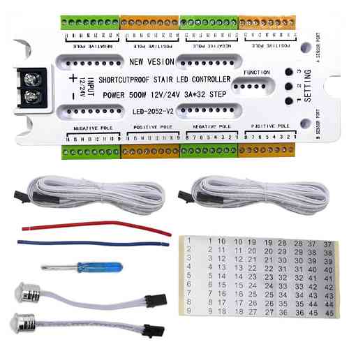 Контроллер интерактивной светодиодной подсветки лестницы, ИК, 32 канала Винница