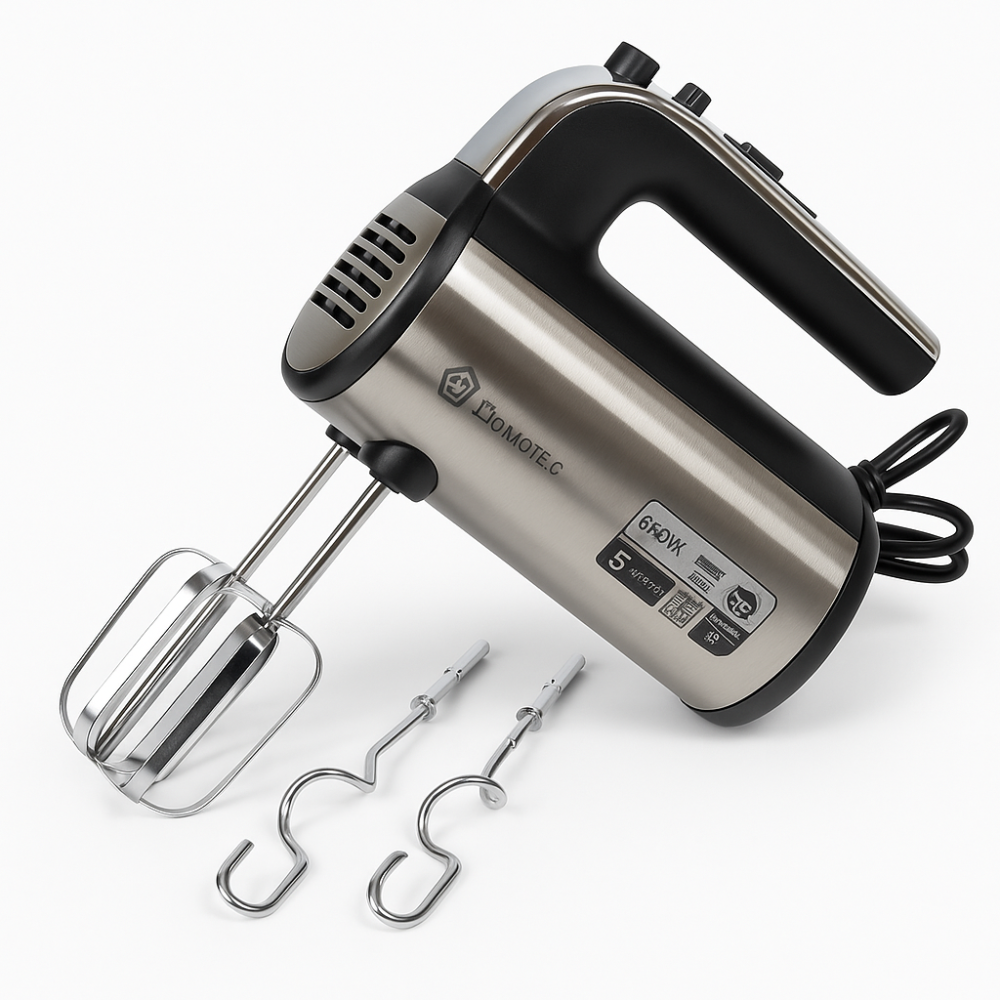 Ручний міксер з різними режимами швидкості, Міксер кухонний професійний для замішування сумішей QF-16 Львів - фото 17