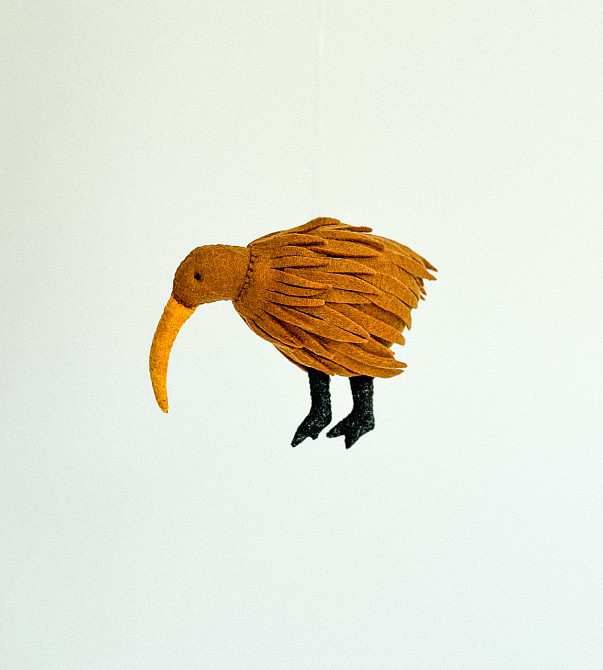 М’яка фетрова іграшка пташка ківі ручної роботи – безпечна розвиваюча іграшка Київ - фото 7