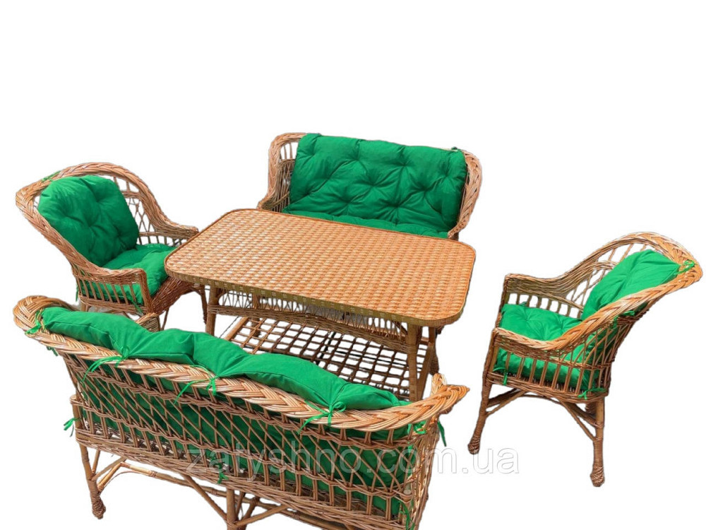 Набір меблів з лози з 2 диванами. Київ - фото 5