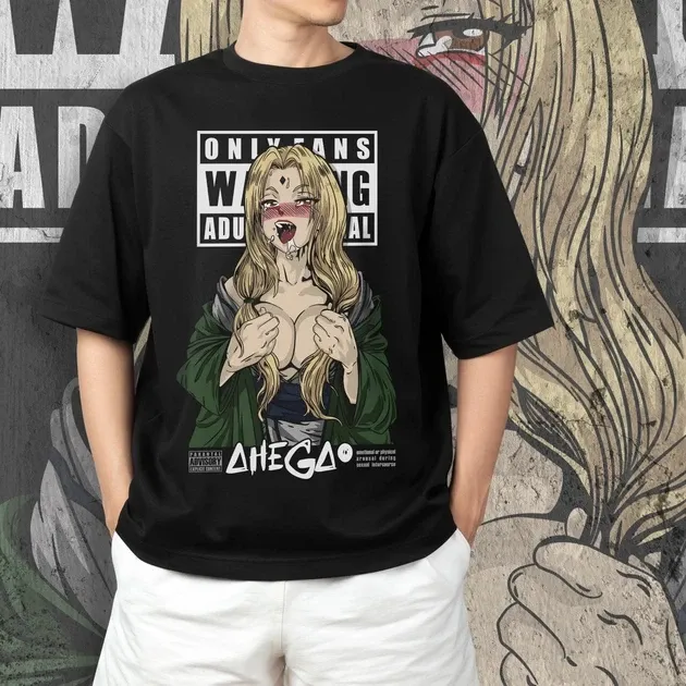 Футболка для підлітка хлопчика з принтом Наруто Цунаде Ахегао Розмір 160 Anime10748 Дніпро - фото 4