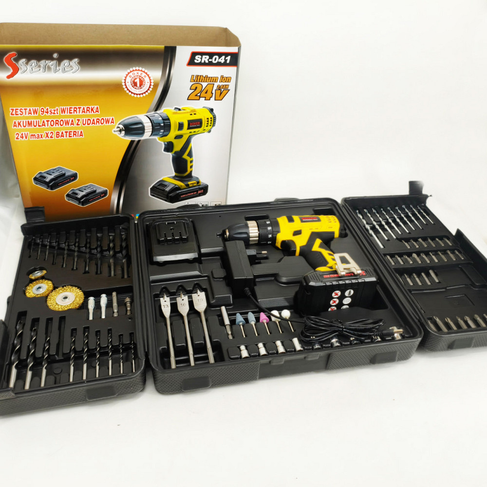 Робочий шуруповерт, Акумуляторний шуруповерт з насадками в кейсі Акб з набором інструменту RK-35 Львів - фото 2