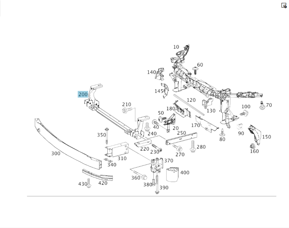Mercedes-Benz  A2466200019 Опора радіаторів під настановною панеллю CLA Shooting Brake X117 CLA C117 GLA X156 A-class W176 B-class W242 B-class W246 Одеса - фото 3