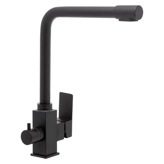Кухонный смеситель Mixxus KUB-021 черный с фильтром питьевой воды (MI5865) Харьков