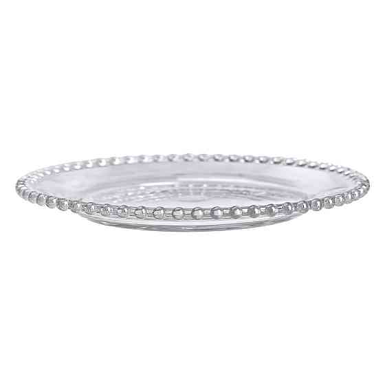 Тарелка десертная стеклянная Жемчужины 18,5 см HP-YH-65 Киев