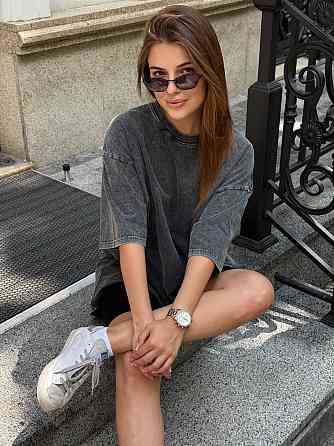 Велосипедки и футболка варенка тай дай оверсайз Серый XL-2XL Харьков