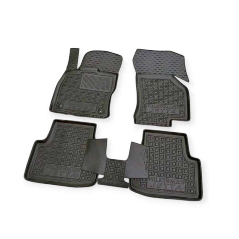 Килимки салону автомобіль Фольцваген Jetta (2019-) USA борт 2,5 см, з перемичкою Мукачево - фото 1