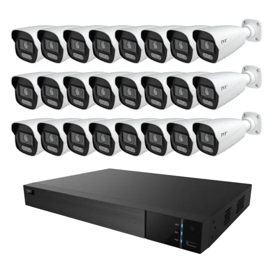 Комплект IP-відеонагляду на 24 камери TVT IP-Video Kit 24x6Mp (B): 24 циліндричних 6Mp відеокамер + 32-канальний 12Mp Київ