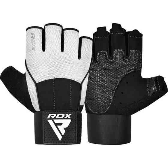 Перчатки для фітнесу RDX W3 WHITE WITH EVA PADDING-M Кам'янське