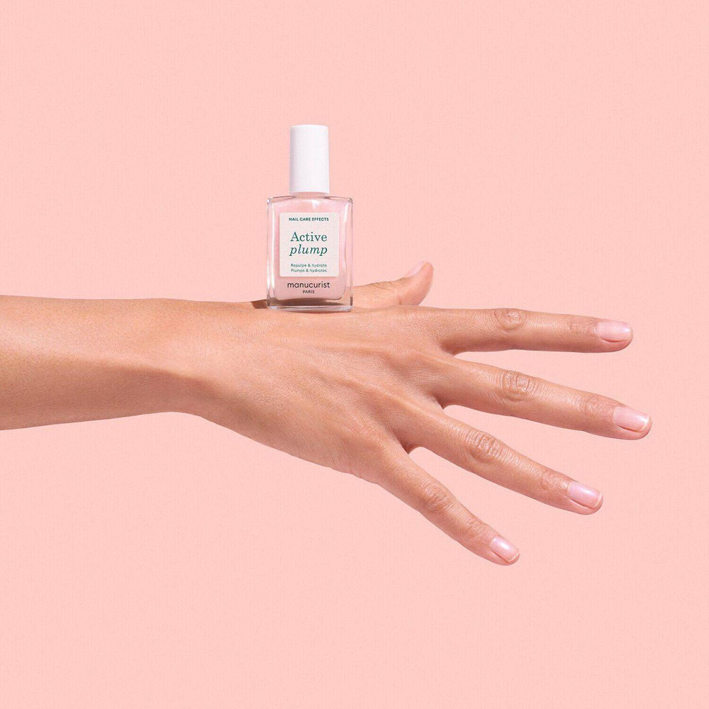 Лак для нігтів, що зміцнює Manucurist ACTIVE PLUMP з колагеном, рожевий, 15мл Слов'янськ - фото 3