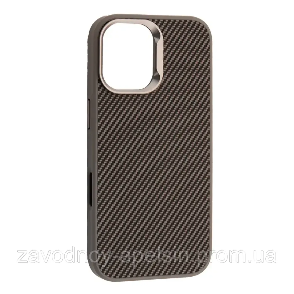 Iphone 17 Защитный чехол Kevlar style (серый карбон) Одесса - изображение 1