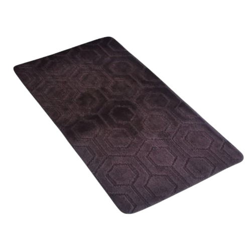 Набір килимків для ванної 2шт 60*100см+50*60см U-виріз Соти Standard коричневий поліпропілен Дариана Житомир