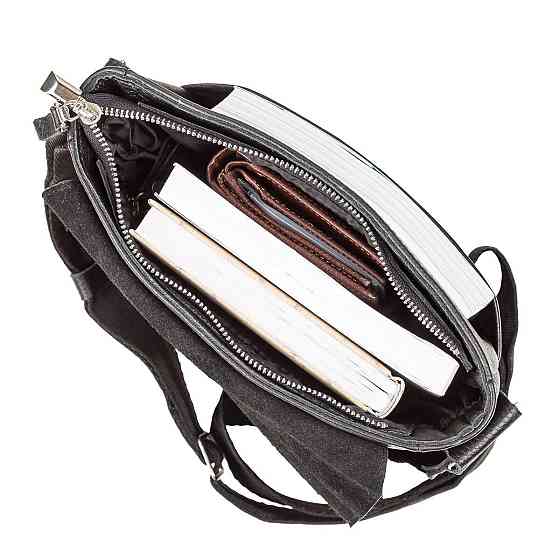 Сумка з натуральної шкіри Чорна (SHVIGEL) Київ