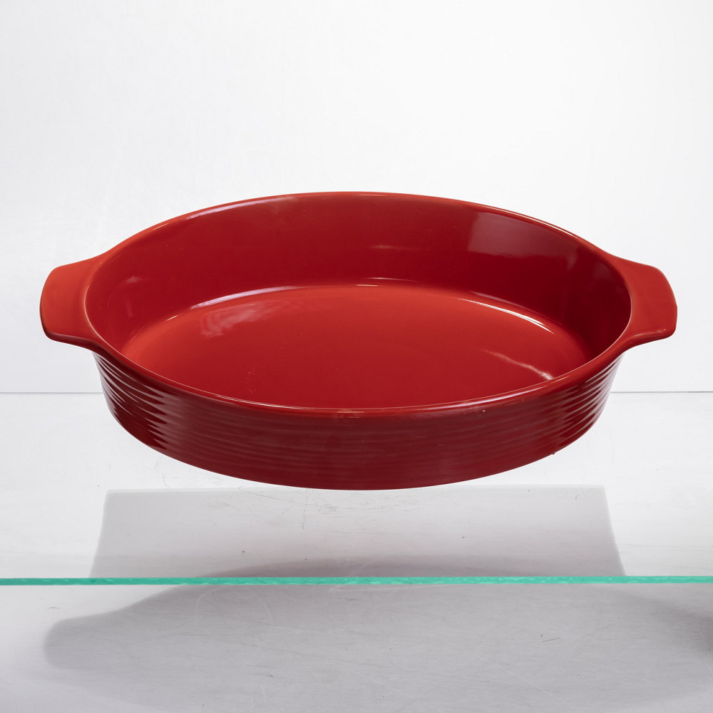 Yiwu Форма для запікання овальна 36×22.5×7 (см) форма для духовки 2 літри Червоний S1289 Коломия - фото 1