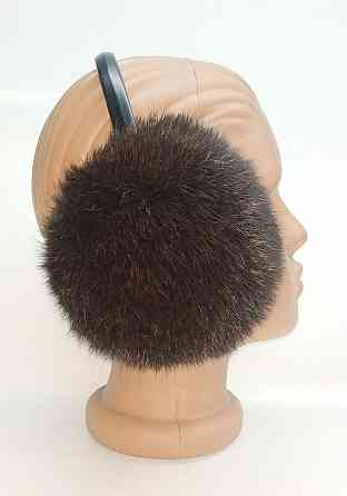 Наушники меховые детские из кролика Шоколадный Харьков