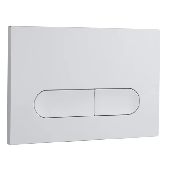 Панель змиву Koer KT-0608-03 240x160x10mm пластикова, кнопка закруглена (колір білий) (KR6123)   ( 29089 ) Харьков