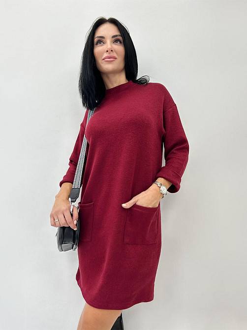 Теплое платье из двухсторонней ангоры 